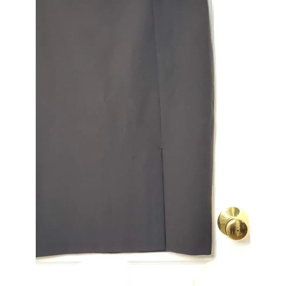Express Women’s Black Pencil Skirt Size 12 – Satin Waistband, NWT - Picture 2 of 16